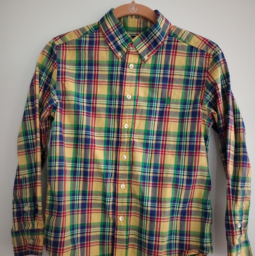 Ralph Lauren boy bottom down shirt size M 10/12
